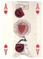 56. Póker kártya Modiano Trieste olasz kártyabélyegzés 1955 bontatlan