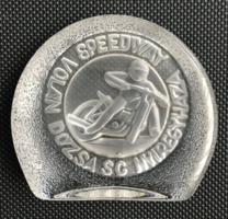 Steering axle sc Nyíregyháza - slag engine, speedway, glass plaque, plaque