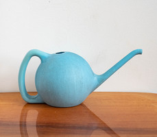 Retro plastic watering can - baby blue watering can - mid-century modern design