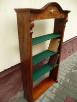 Very nice, antique, walnut svartnis Biedermeier bookshelf / etager from the 1800s