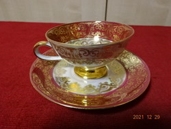 German porcelain coffee cup + placemat. Mariazell - memory. He has! Jókai.