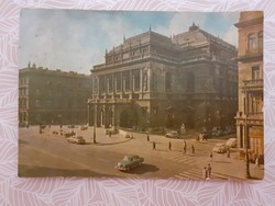 Régi képeslap Budapest Magyar Állami Operaház fotó levelezőlap