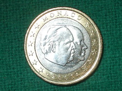 1 Euro 2001! Monaco! Rare! It was not in circulation! It's bright!