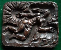 József Somogyi: nickel, bronze plaque, relief