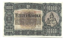 10000 korona 1923 Nyomdahely nélkül