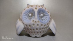 Aquincumi aquazur porcelain owl figure
