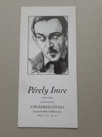 Pérely Imre - leporello