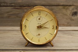 Vintage Mauthe Repeto Asztali Óra / Század közepi Német Ébresztőóra / Mechanikus / Retró / Régi