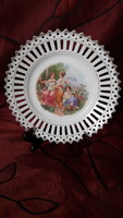 Antique Scenic Porcelain Plate, Decorative Plate (m1792)