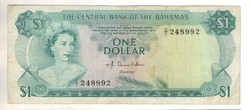 1 dollár 1974 Bahama szigetek 2.