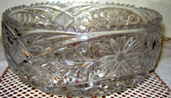 Beautiful lead crystal bowl 21 cm