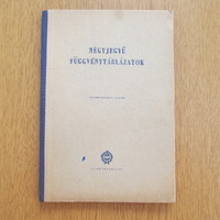 (1960) Négyjegyű függvénytáblázatok (Tankönyvkiadó, keménytáblás)