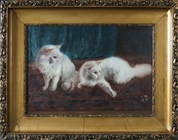 Boleradszky Benő (1885-1957): Labdával játszó macskák
