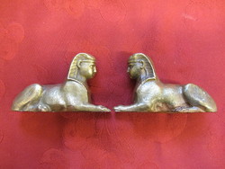 1 Pair of bronze sphinx statues for sale