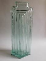 Modernista üvegváza 32 cm - mid century