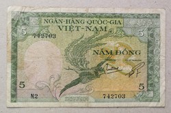 South Vietnam 5 dong 1955 f