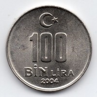 Törökország 100 BIN (ezer) török Lira, 2004