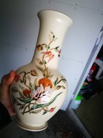 Zsolnay orchidea mintás porcelán váza