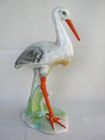 Porcelain large stork