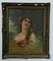 Portrait of young girl with 
