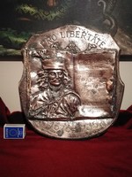 Original R. Kiss Lenke (1926-2000) bronze sculpture plaque Rákóczi
