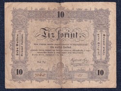 Szabadságharc (1848-1849) Kossuth bankó 10 Forint bankjegy 1848 hátul lefelé hajlítot (id51226)