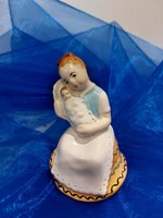 Bodrogkersztúri Porcelán Figura- Anya Gyermekével