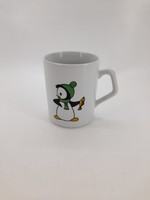 Zsolnay porcelain penguin patterned mug