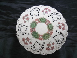 Secessionist Zsolnay, heart seal wall plate from the late 19th century. Perfect condition, collector's item.