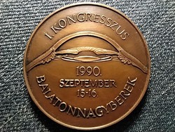 Magyar Mű lencse Implantációs Társaság I. Kongresszus Balatonnagyberek 1990 bronz ér (id41948)