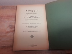 A HAFTÓRÁK - Mózes öt könyvéhez - Dr Bernstein Béla