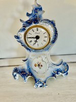 Sitzendorf baroque porcelain clock