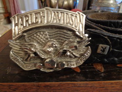 Harley davidson buckle, playboy leather belt