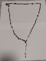 1, -Ft antique silver rosary from the end of the 1800s