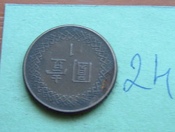 TAJVAN 1 DOLLÁR 1984 (73) Chiang Kai-shek  24.