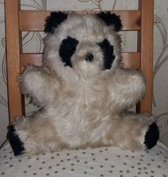 RETRO plüss panda 30cm régi maci mackó medve játék II