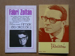 2 pcs. Zoltán Fábri könyvecske1973, book in good condition,