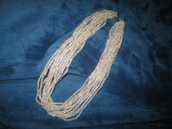 String of pearls, 15 rows, elegant jewelry, 40 cm