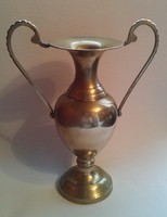 Old copper amphora vase / vase with ears