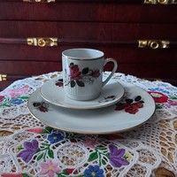 Neuerer PM Bavaria Qualitäts porcelán teás kávés reggeliző készlet, szett, egyedi, jelzett, hibátlan