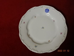 Zsolnay porcelain flat plate with feathered, crystal catering company seal. He has! Jókai.