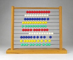 1H224 old abacus abacus calculator 26 x 32 cm