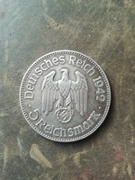 Third imperial 5 reichsmark.Money, commemorative medal.