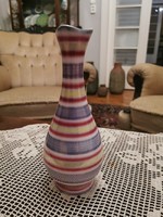 Retro vase, Hungarian handicraft ceramics, 29 cm