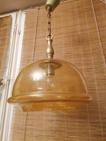 Tungsten yellow amber ceiling lamp with Tungsram label in very nice condition