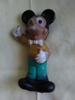 Miki egér (Mickey Mouse) gumifigura régi sípoló gumi játék
