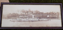 Antik fotó aukció Galéria Savarian Hotel Fiume Budai Várpalota Jupiter gőzhajó Dunán 1920 M. Strobl