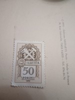 50 HUF tax stamp from 1965