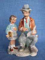 Grandfather and grandson marked arpo porcelain