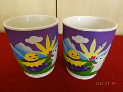 German porcelain, milka Easter glass, diameter 8.5 cm. He has! Jókai.